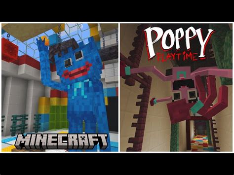 2 VERSION ONLY (Will be in the newer versions probably next week) This mod contain for now the mob " Huggy Wuggy " and " Huggy Wuggy Boss " (only available in creative mod). . Poppy playtime minecraft bedrock
